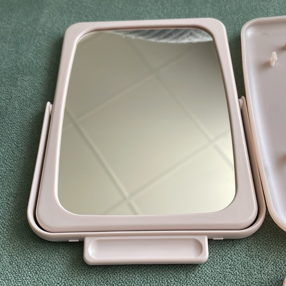 Vintage Mary Kay Travel Baby Pink 2 Side Makeup Mirror Purse Compact Vanity - Picture 6 of 13